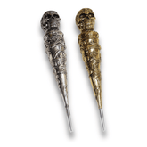 Skull Poker & Fork Kit - Gold - - Crown Hookah